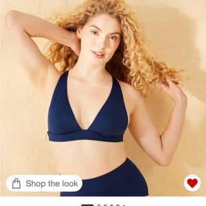 NWT Navy Bikini Top - Shade & Shore